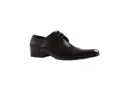 Mens Zasel Castro Dark Brown Leather Lace Up Work Formal Dress Wedding Shoes
