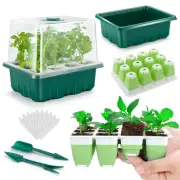 Seed Starter Tray, 24 Cells Indoor Seed Starter Kit, Flexible Silicone Design...