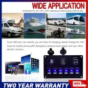 6 Gang Switch Panel Relay Circuit Control Box For Car Boat Marine 12V LED Light (for: Subaru)
