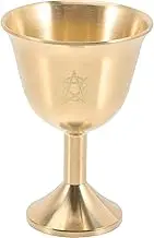 iplusmile Multi Function Copper Offering Cup Elegant Wine Cup for Ritual Use Unique Home Decor Smooth Texture Chic Design for Buddhist Worship Artistic Atmosphere