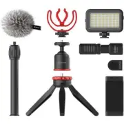 BOYA BY-VG350 Smartphone Vlogger Kit Plus with BY-MM1+ Mic, LED Light, & Acce...