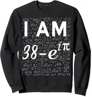 [X.Style] 39th Birthday 39 Years Old Math Geek Euler Identity Sweatshirt ds723 Sweater (M) Black