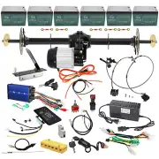 1020mm Go kart Rear Axle kit 72V 1500W Differential Motor Assembly Golf Car Bike