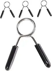 KITANDOVE Compact Barbell Clamp Collars Multipurpose for Dumbbells Barbells Essential Weightlifting Accessories Dumbbell Spring Clip