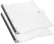 Operitacx 2Pcs Binder Notebook Covers Reusable Shells Lightweight Slip Design for Student Supplies Plastic Material for and Secure Storage