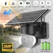 4G Network Wireless HD 1080P Pan Tilt Solar Panel Outdoor Security Camera LTE AU