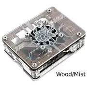 Zebra Virtue Case ~Wood Mist~ for Raspberry Pi 4, 3, B and B+ with Fan