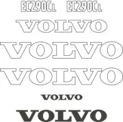 Decal Sticker Set Volvo EC290CL Digger Excavator Decal Set