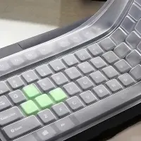 在飛比找樂天市場購物網優惠-桌上型電腦鍵盤矽膠保護膜 可清水清洗 防水透明鍵盤膜 防塵膜