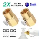 2*Soda Stream Cylinder Refill Adapter Gas CO2 For Sodastream TR21-4 to W21.8-14