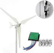 Wind Turbines,Wind Generator Kit, Wind Generator 100W Hybrid Wind Generator 12V/24V Wind Generator 3 Blades 20A Wind Generator Kit,50W/12957 (Size : 50W)