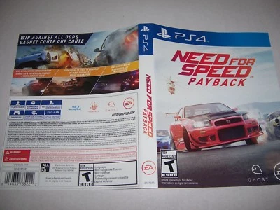 Original Replacement Case Box PlayStation 4 PS4 Need for Speed Payback *NO GAME*