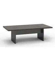 Conference Table 2.4m + 41 mm Table Top - Rhine Dark Oak