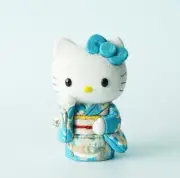 【Maneki-Neko】japanese lucky cat HELLO KITTY Kimono(blue) Traditional crafts