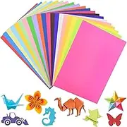 Color A4 Paper, WADY 100 Pcs A4 DIY Craft Origami Paper for Colored Printer Paper, DIY Arts, Crafts, 21 * 30cm Paper Cutting (20 Colors)