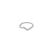 (W) Pandora Polished Wave Ring Sterling Silver