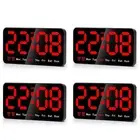 4X Digital Wall Clock, 9Inch LED Digital Clock Display with 12/24H, Big5268