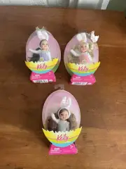 Barbie Kelly Easter is TUTU Fun Set of (3) Dolls Miranda Kayla Kelly Club NRFB