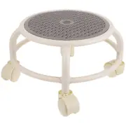 Low Stool With Wheels Swivel Rolling Stool Small Stool Round Low Stool For Pedicure As Shown 35X35cm