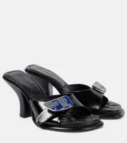 [Burberry] Burberry 70 EKD leather mules AU 6 black