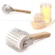 Plastic Uncapping Needle Roller Bee Honey Comb Extracting Beekeeping Tool Kit AU