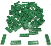 Lego 100 New Green Plates 2 x 6 Studs Pieces