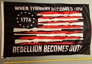 DONALD TRUMP FLAG FREE USA SHIP When Tyranny 1776 America Desantis USA Sign 3x5'