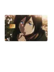 High Gloss Credit Card Skin - Attack on Titan Mikasa Ackerman Design