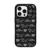 iPhone 16 Pro Impact Ring Stand Case MagSafe Compatible INAP CAT PATTERN