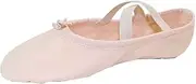 [Danzcue] Ballet Slipper for Girls, Split Sole Canvas Ballet Shoes