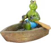 Kisangel Resin Frog Figurine Pond Ornament - Weather-Resistant Garden Decor for Water Pools, Courtyards, and Outdoor Features