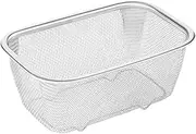 Holder Colander - Portable Mesh Strainer Colander Basket | Reusable Colander Strainers | Fine Mesh Oil Strainer | Rectangle French Fries Holder for Pasta, Noodles, Vegetables and Fruits