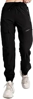 [Abangoo] Women's Cargo Joggers Workout Pants Outdoor Lightweight Quick Dry Athletic Travel Hiking Pants