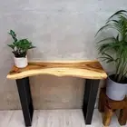 [MANGO TREES] "Bungalow" Console/Hallway Table Live Edge Raintree Wood [100cm]