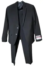 VAN HEUSEN Boys' Flex Suit Jacket & Pants BLACK Regular Fit Size 10 NWT