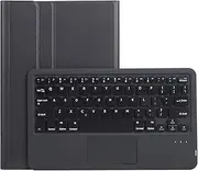 Wireless Bluetooth Keyboard Cover for Samsung Galaxy Tab A7 (2020) 10.4" [Model: SM-T500/SM-T505], Protective Faux Sheep Leather Cover, Removable Keyboard & Touchpad