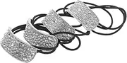 PENIKOKO 4pcs Rhinestone Hair Ties for Women Elastic Crystal Ponytail Holders Sparkly Hair Accessories for Daily Use
