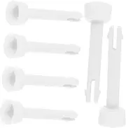 6pcs Swimming Pool Accessories Strainer Net Catcher Vacuum Chain Pipe Feature Screws Canister Pole Auto Basin Plugs Valves Pump Pins Bolt Sink Cap Piston Handles Remover White