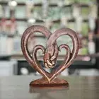 Wooden Valentine's Day Sculpture Forever Love Desktop Ornament Home Decoration