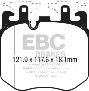EBC DP32304C Disc Brake Pad Set FITS 2015 bmw 750 4 4l twin turbo g12 redstuff f (for: BMW)
