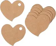 3 Packs Heart Shaped Paper Present Tags Blank Labels for DIY Crafts Romantic Present Tags with Pre Punched for Weddings Birthdays and Special Occasions
