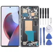 Lcd Screen Replacement for Motorola Moto Edge 30 Ultra Digitizer Full Assembly with Frame