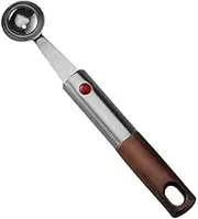 MAGICLULU Fruit Ball Picker Fruit Ball Spoon Meatball Spoon Meat Baller Spoon Mini Meatball Maker Kitchen Fruit Baller Melon Spoon Melon Ball Scoop Melon Baller Scoop Light Brown Plastic