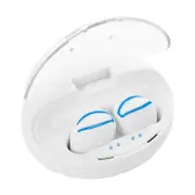 bluetooth 5.0 TWS Hifi Stereo Earbuds Noise Reduction Binaural Call Sports In-ear Earphone With Mic Support Phone Charger for IOS Android WHITE COLOR