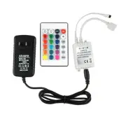 24 Key LED Strip Controller, Wireless Rectifier Control Box, IR Remote Contro...