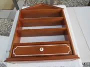LENOX Spice Village Wooden Display Rack 1989 Shelf ONLY - No Jars - NEW IN BOX