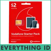 AUSTRALIAN VODAFONE PREPAID MULTI FIT SIM CARD PACK 3G 4G LTE NORMAL NANO MICRO