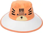 [SHERCHPRY] Sun Hat Toddler Hats Hat Face Cove Breathable Cartoon Bucket Hat for Boys and Girls Orange