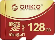 ORICO 128GB microSDXC UHS-I Memory Card, 100MB/s, 4K UHD Recoding, U3, Class10, V30, A1, Micro SD for Action Camera, Dash Cam, TF Card F3