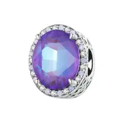 925 Sterling Silver Symphony Purple Moonlight Gemstone Diy Bracelet